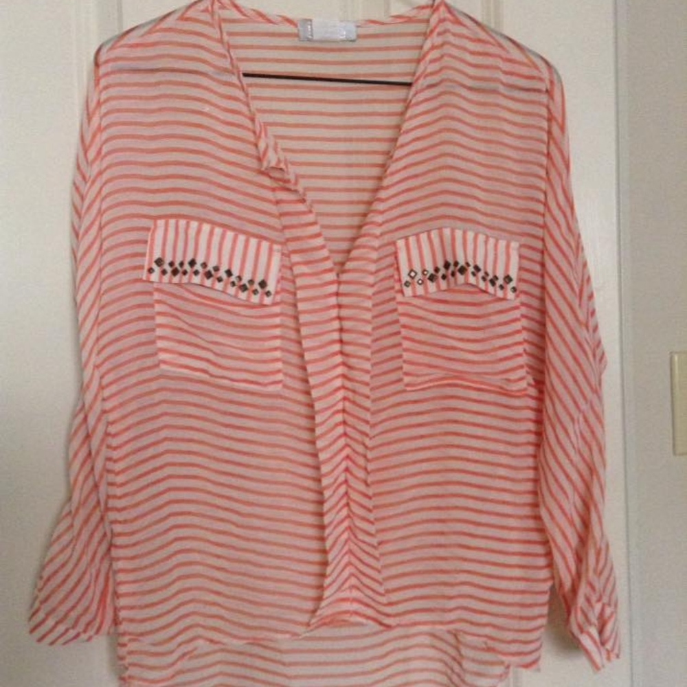 Sheer Long sleeve Blouse